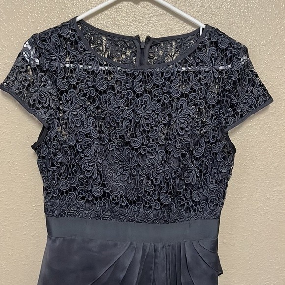 Adrianna papell chiffon flutter dress GUC Sz 4 - Picture 4 of 11